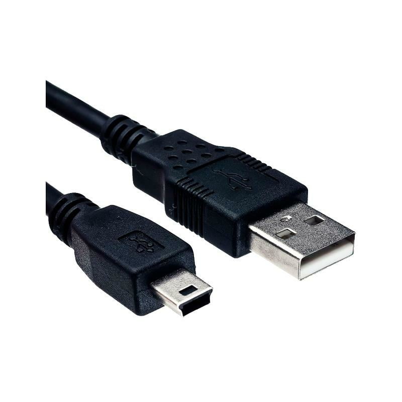 Abrazadera Mamut mueble Cable mini USB 5 pines Netmak 1.5mts para carga Gamepad, Cámaras, GPS